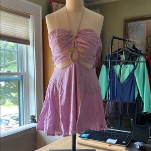 Tobi Soft Lilac Halter Dress